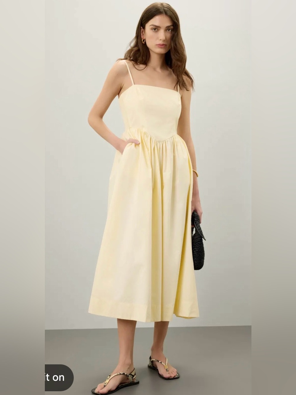 Ronny Kobo corset midi dress